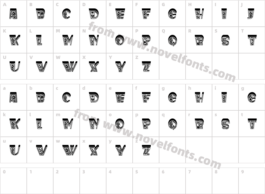 Spider Web RegularCharacter Map