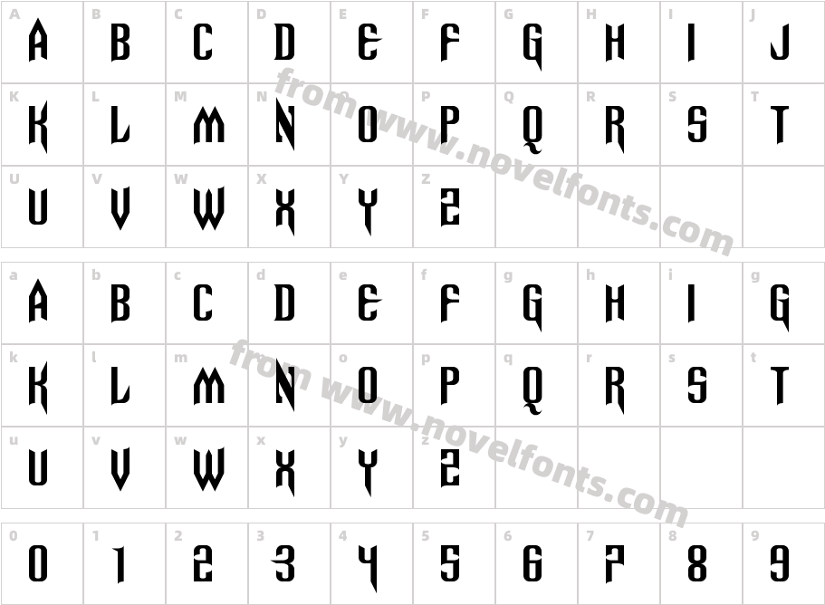 SpinebitingCharacter Map