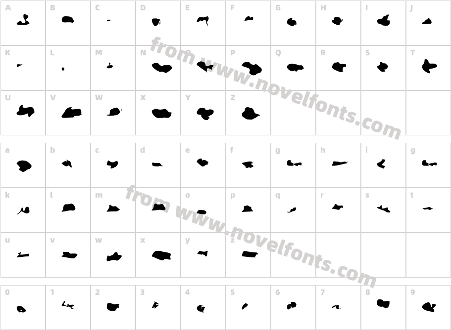 SplitterCharacter Map