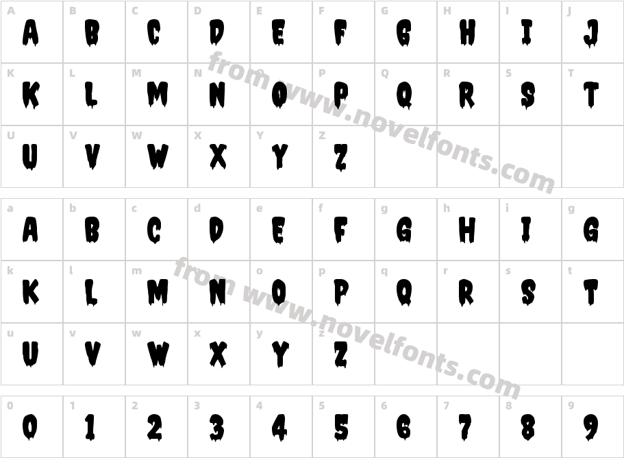 Spooky MonsterCharacter Map