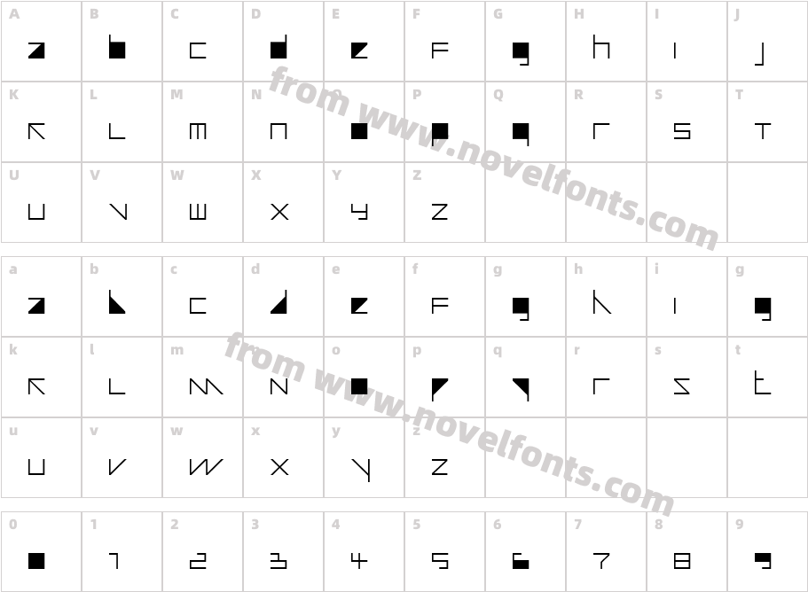 Auricom FilledCharacter Map