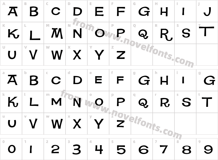 Square MealCharacter Map