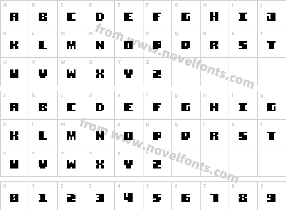 Square Stone-7Character Map