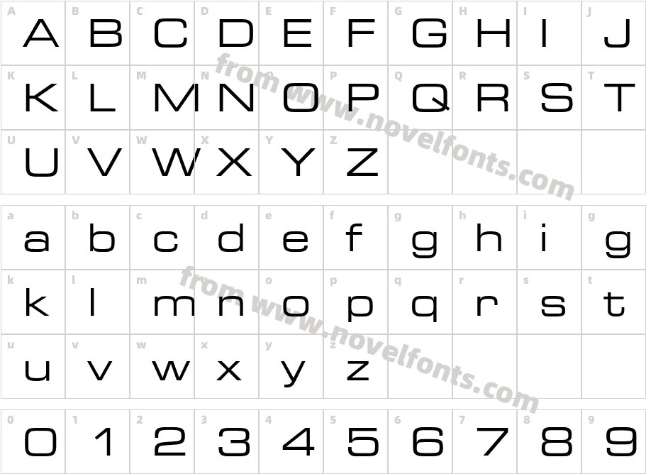 Square721BT-RomanExtendedCharacter Map