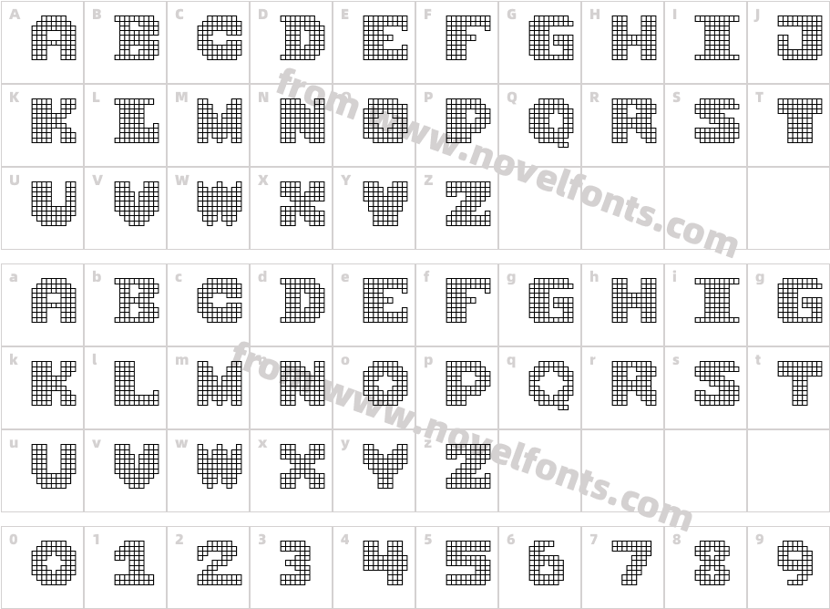 Square9x9Character Map