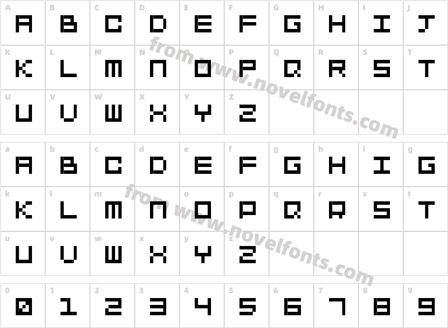 SquareDance10Character Map