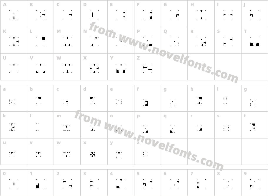 Squarescribed RegularCharacter Map