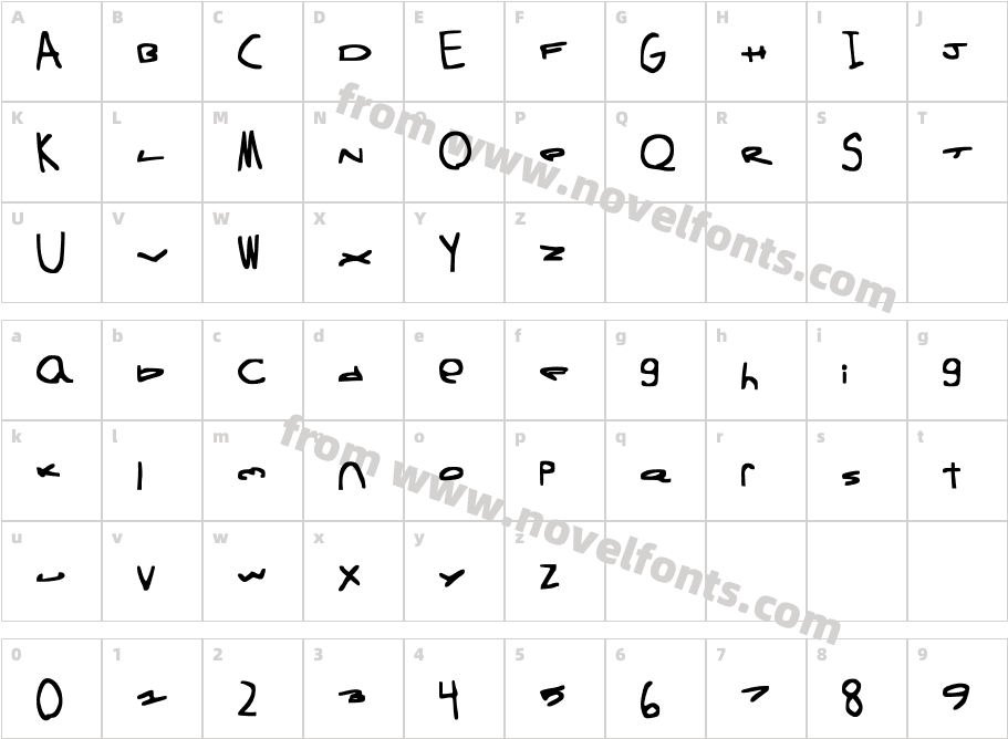 Squash N' StretchCharacter Map