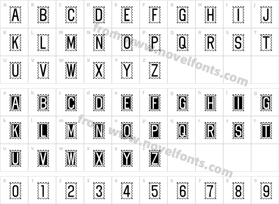 StamperCharacter Map