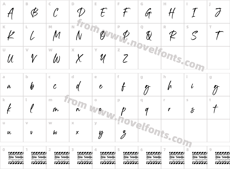 Standbyte Personal UseCharacter Map