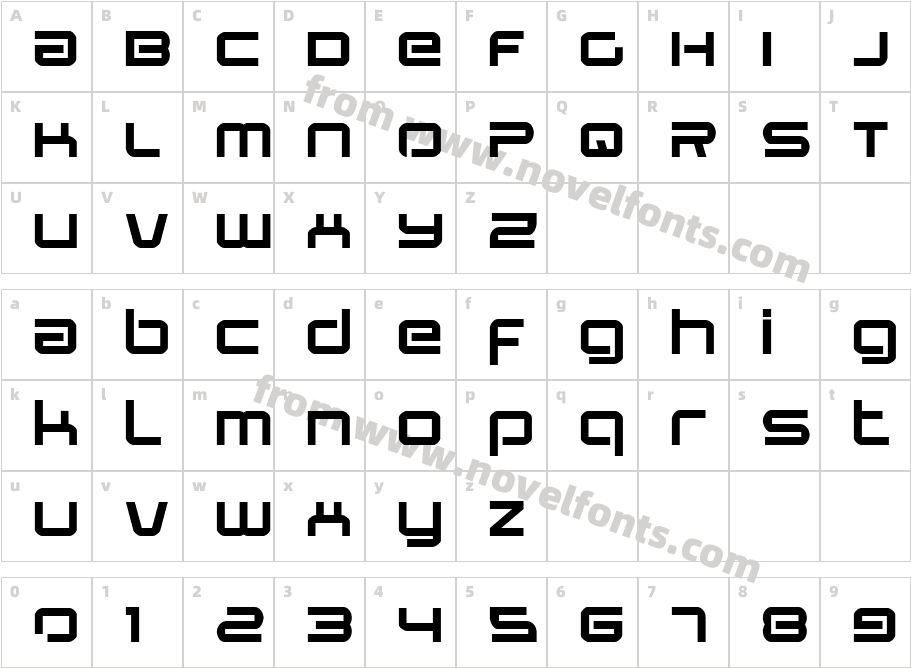 Star Eagle ExpandedCharacter Map