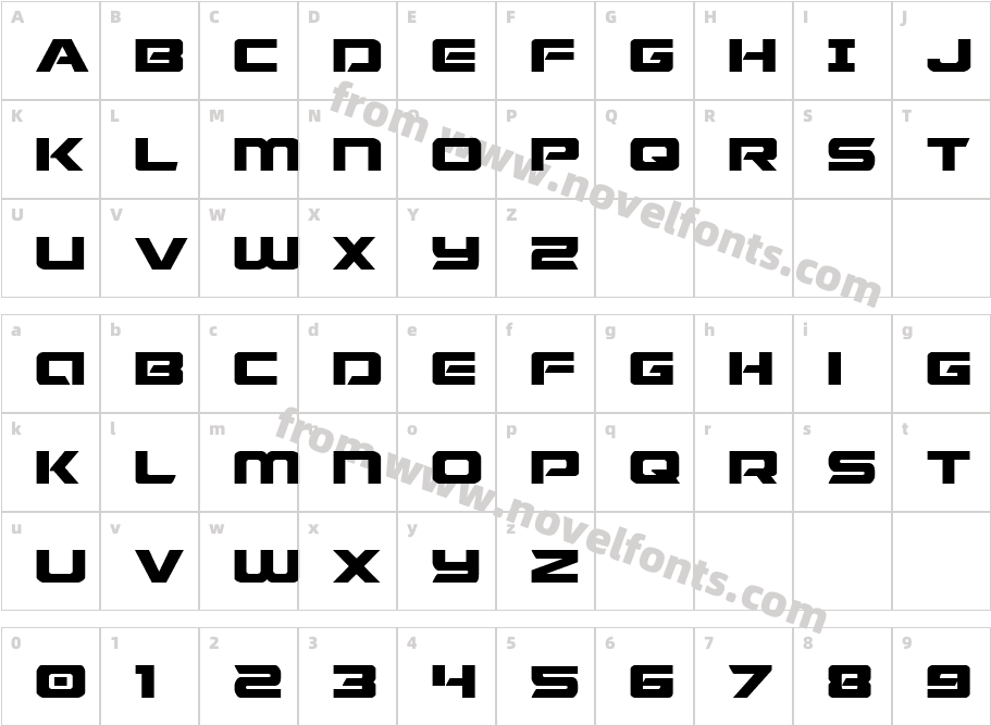 Starduster ExpandedCharacter Map