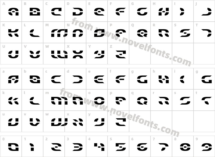 Starfighter ExpandedCharacter Map