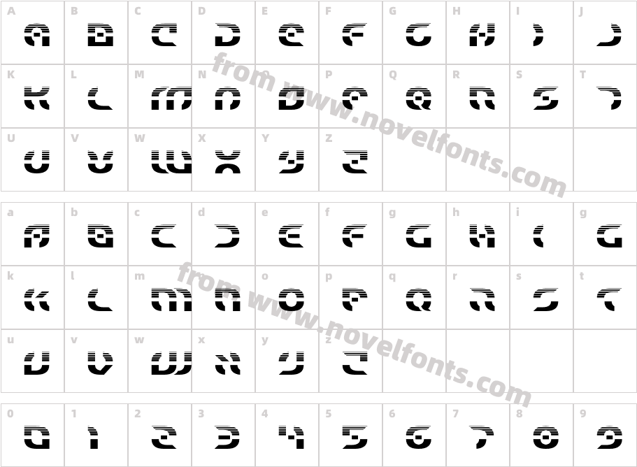 Starfighter HalftoneCharacter Map