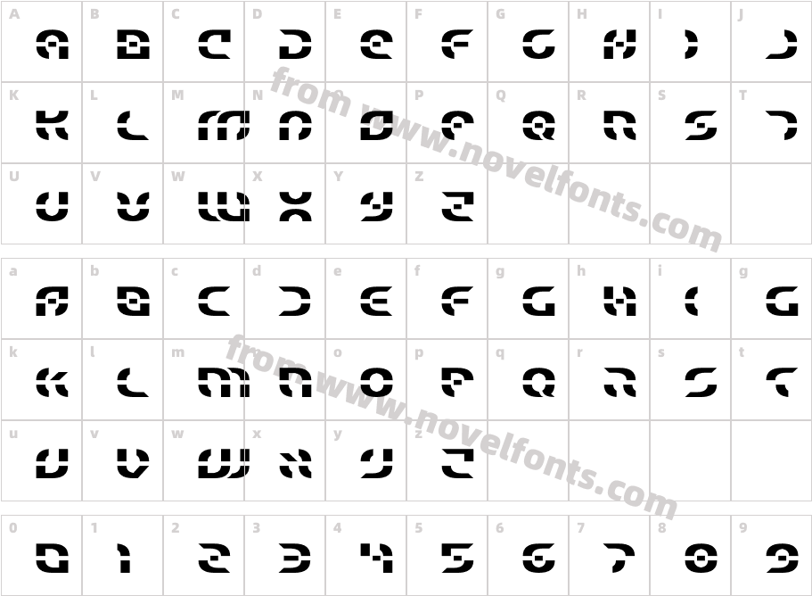 Starfighter TitleCharacter Map