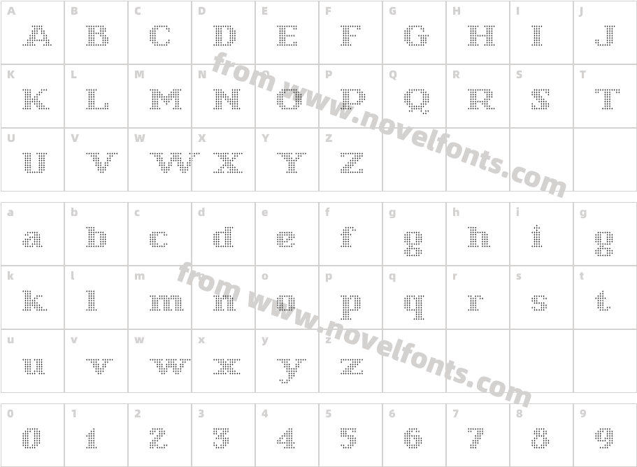 Starry StitchCharacter Map