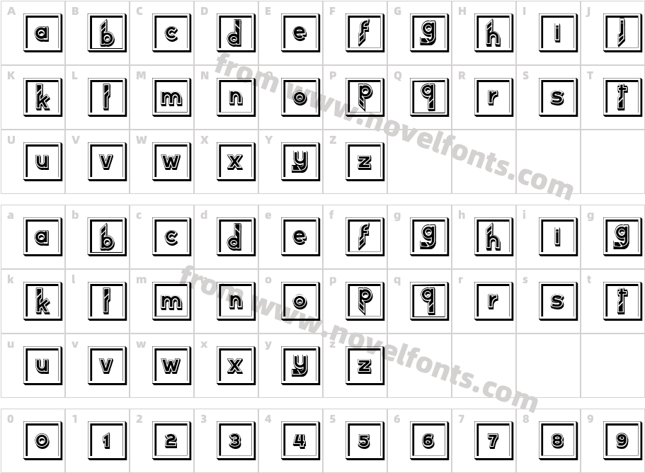 Statue RegularCharacter Map