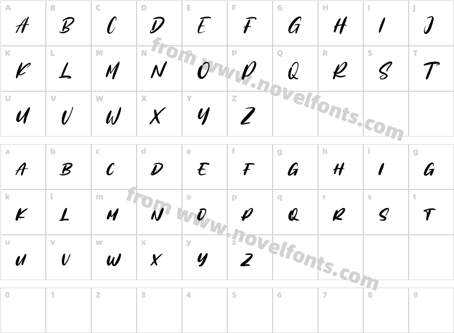 Steelkold Free RegularCharacter Map