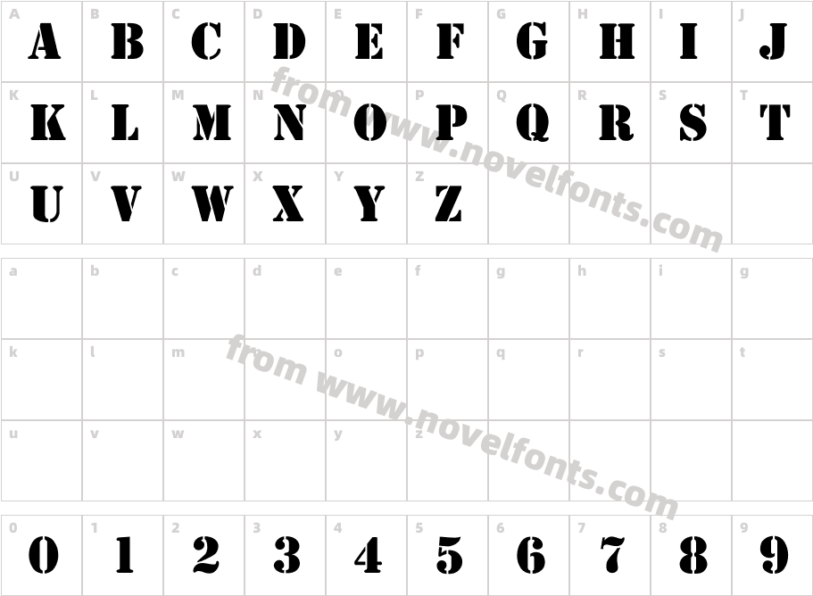 Stencil-NormalCharacter Map