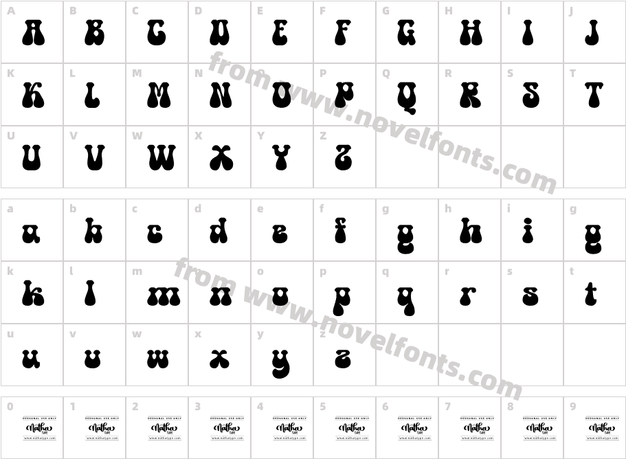 Sticky Melody Personal UseCharacter Map