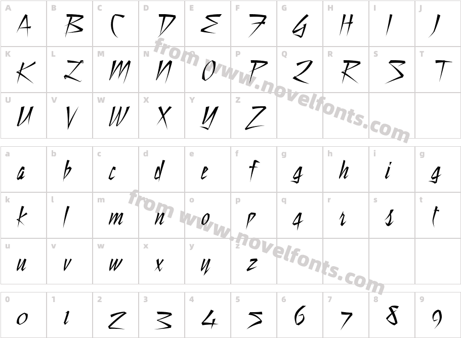 Still TimeCharacter Map