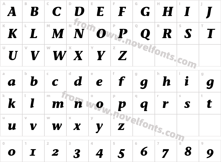 Stone Inf OS ITC TTCharacter Map