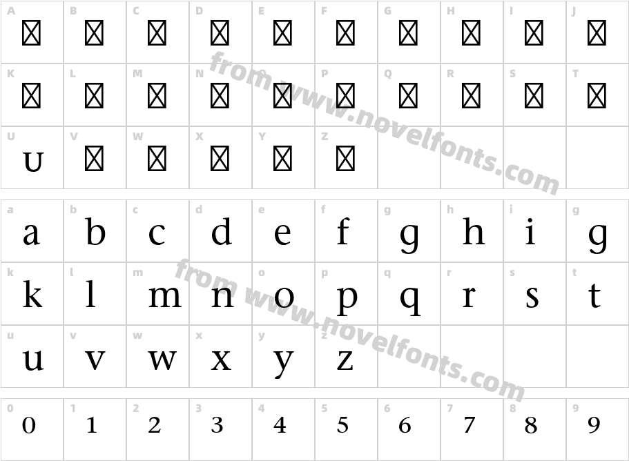 StoneSerifStd-PhoneticCharacter Map