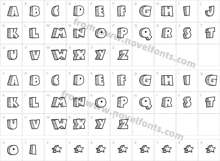 Stoney BillyCharacter Map