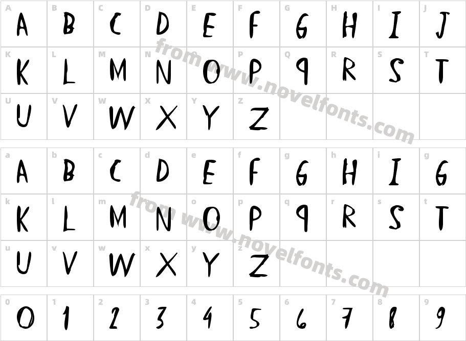 StraightHandCharacter Map