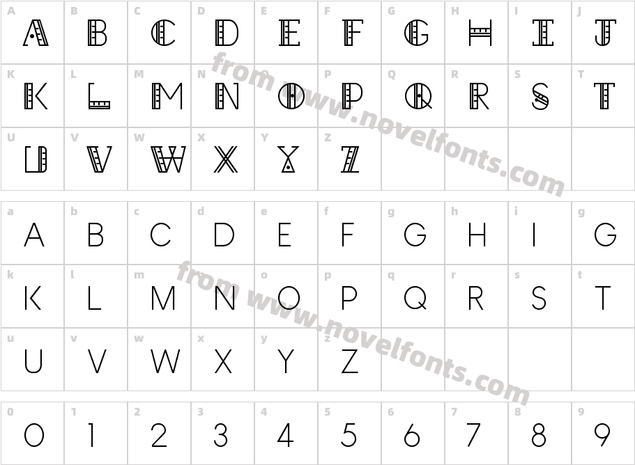 StraightRuler~-@Character Map