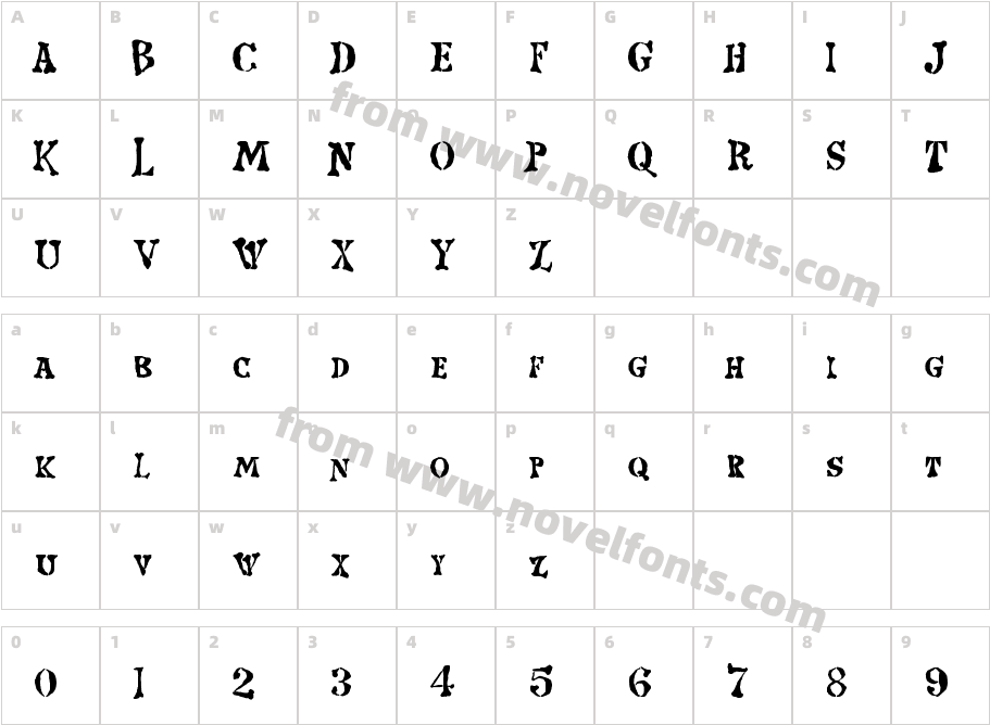 Strange worldCharacter Map