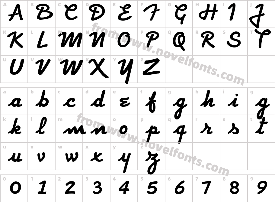 Strato RegularCharacter Map