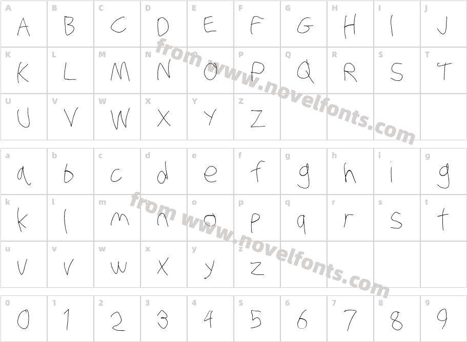 Stray Cat ExtraLightCharacter Map