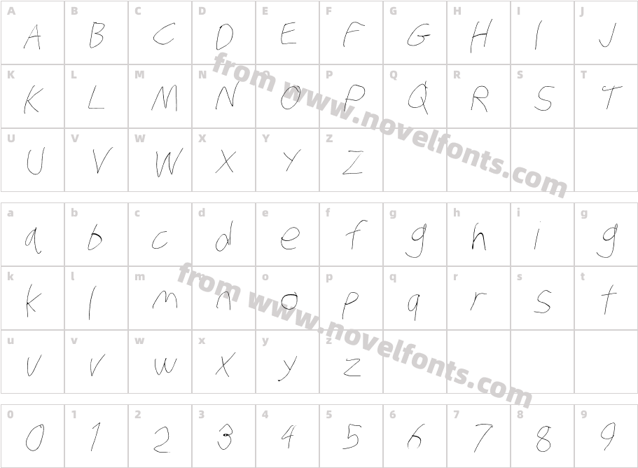 Stray CatCharacter Map