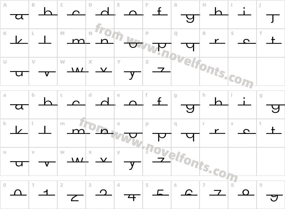 Strike SwissCharacter Map