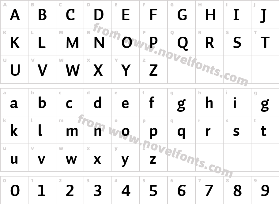 Auto1-BoldLFCharacter Map