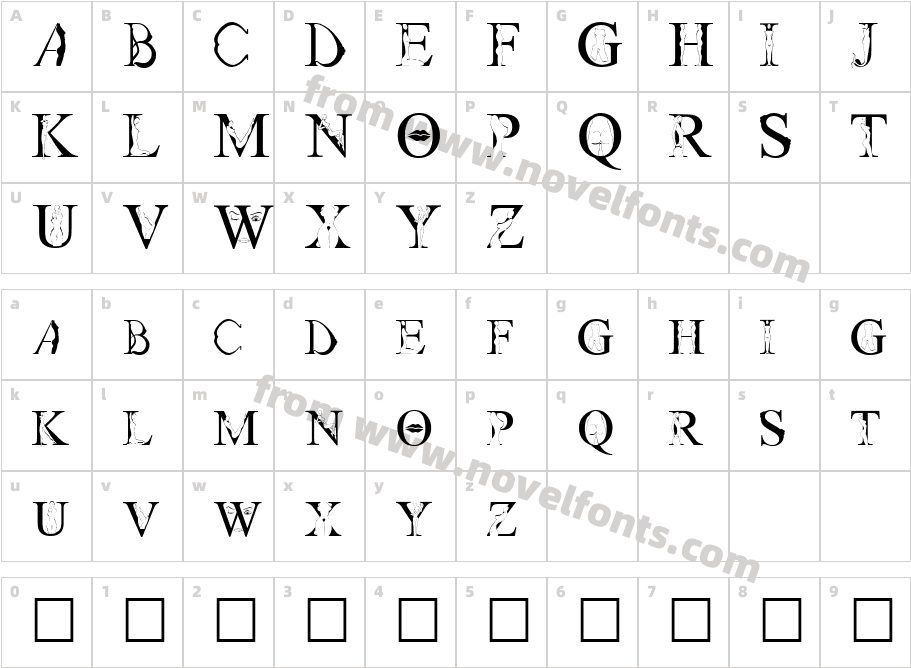 StripLetter1Character Map