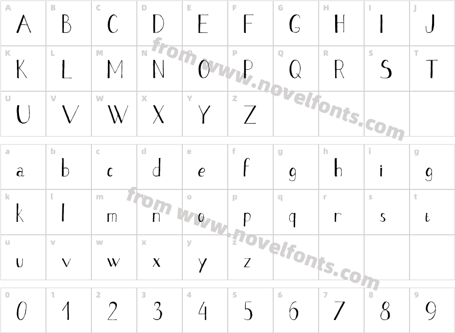 Stripe blackCharacter Map