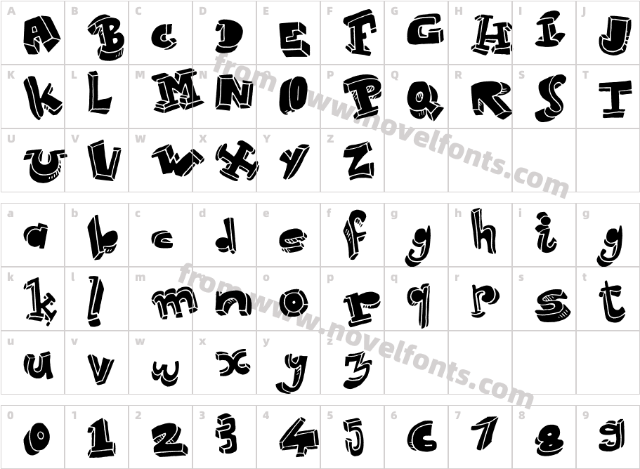 StrokelessCharacter Map