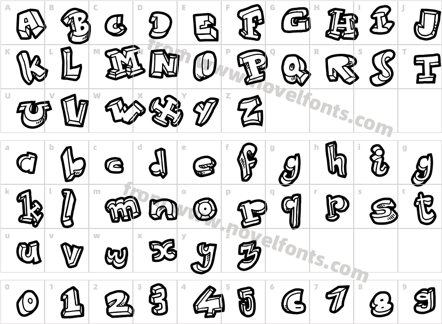 StrokewithCharacter Map