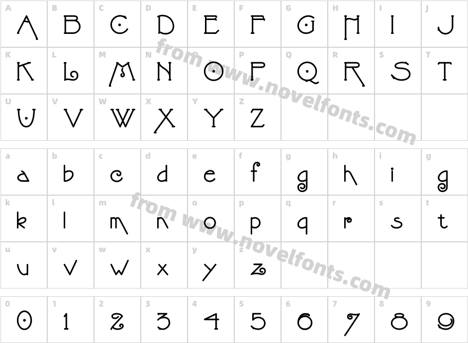 Strongs Draughtsman Demi BoldCharacter Map