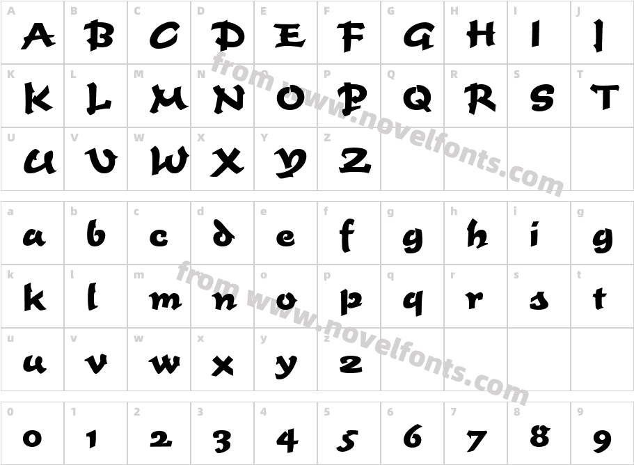 230-CAI978Character Map