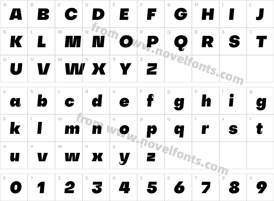 Subjectivity-BlackSlantedCharacter Map