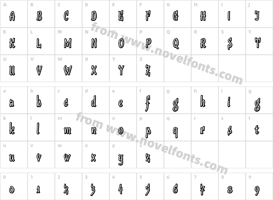 SudegnakNo2Character Map