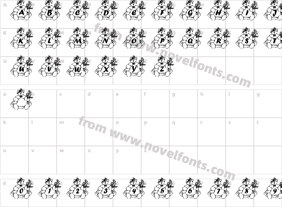 Summer's BearyFloralCharacter Map