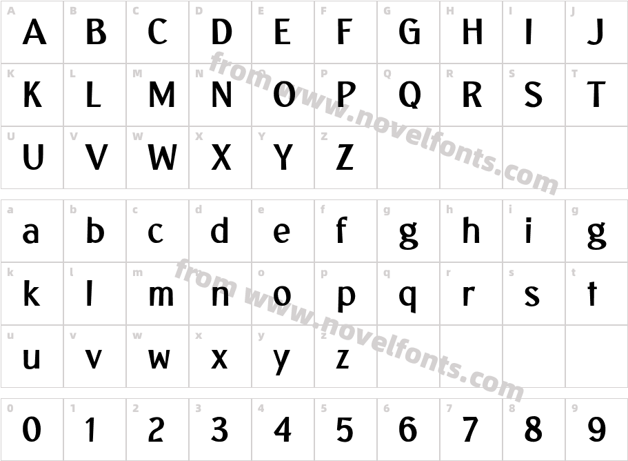 Sunda PradaCharacter Map