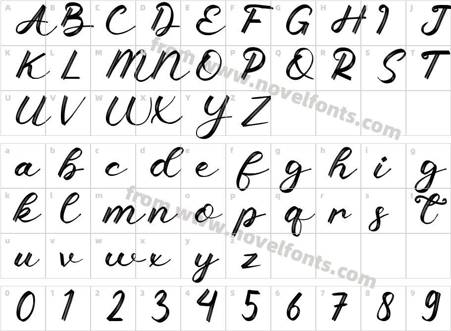 Sunny BrushCharacter Map