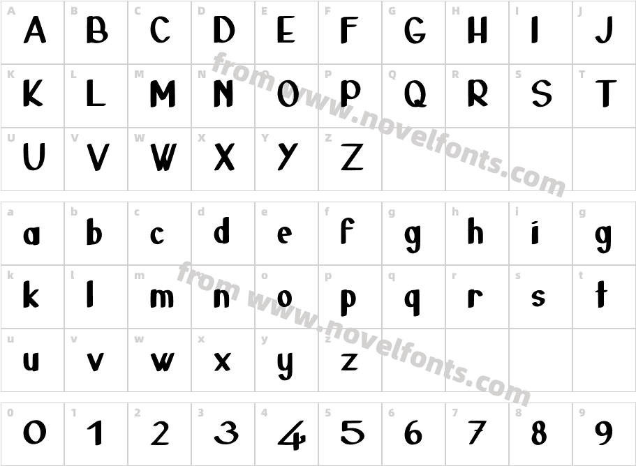 24 Janvier MediumCharacter Map