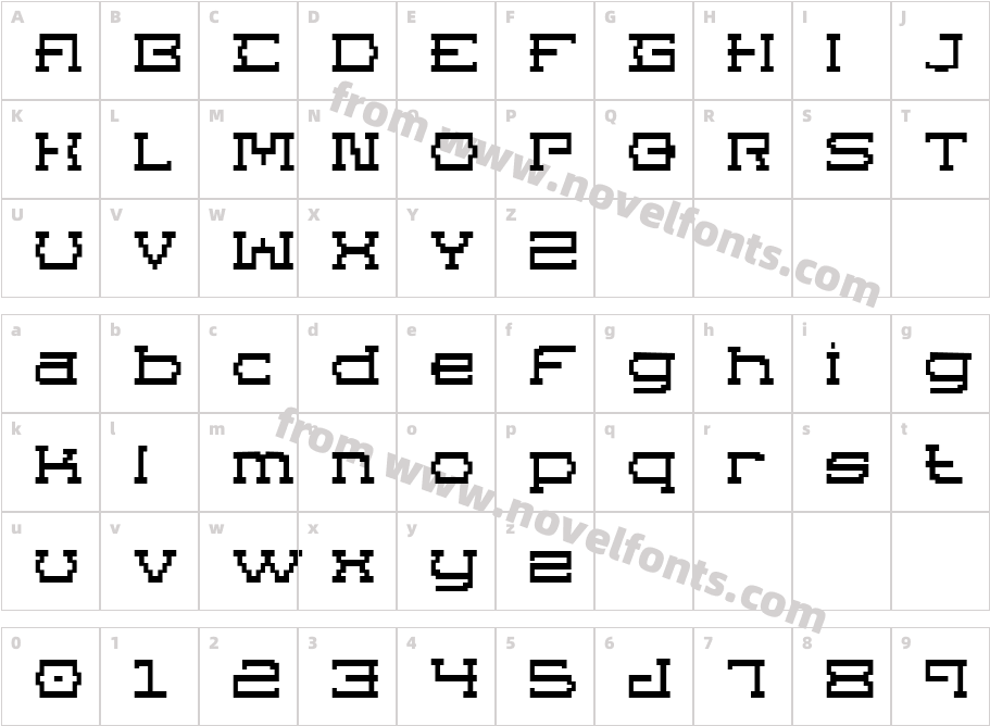 Superago ExpandedCharacter Map