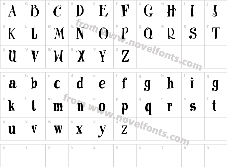 SuzeCharacter Map